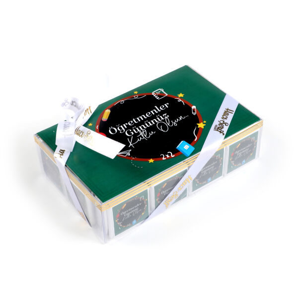 Öğretmenler Günü Hediyesi (70 Adet Madlen Çikolata) (Asetat Kutu) - 5