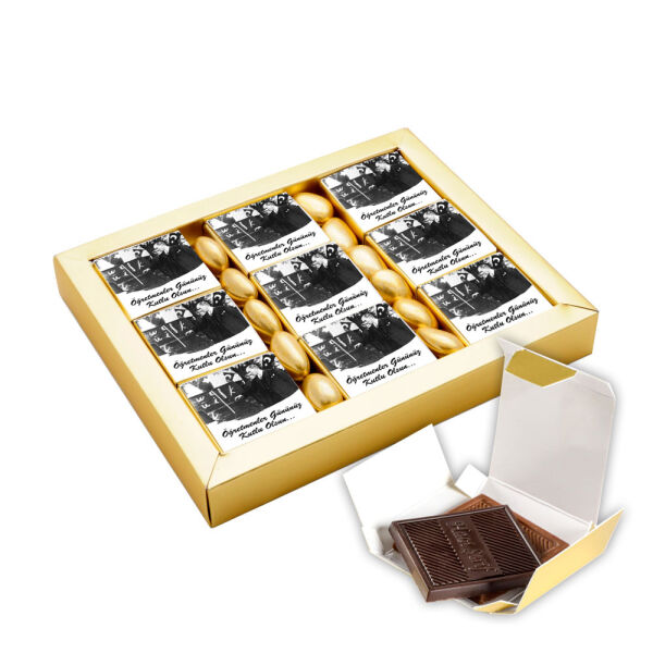 Öğretmenler Günü Hediyesi 9'Lu Madlen Çikolata+Draje - 1