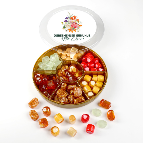 Öğretmenler Günü Hediyesi El Yapımı Karışık Akide Şekeri 400g - 2