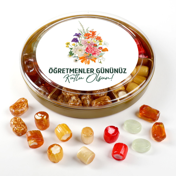 Öğretmenler Günü Hediyesi El Yapımı Karışık Akide Şekeri 400g - 1