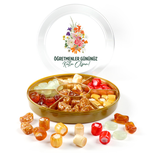 Öğretmenler Günü Hediyesi El Yapımı Karışık Akide Şekeri 400g - 3