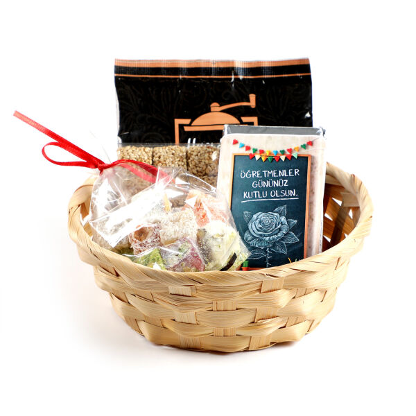 Öğretmenler Günü Hediyesi Hasır Sepette Lezzet Şöleni - 1 - 1