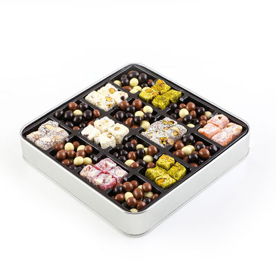 Öğretmenler Günü Hediyesi Kahve Draje + Çifte Kavrulmuş Lokum (Metal Kutu) Model-2 - 2