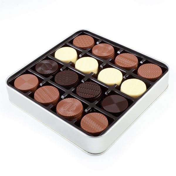 Öğretmenler Günü Hediyesi Yuvarlak 64 Adet Madlen Çikolata (Metal Kutu) - 2