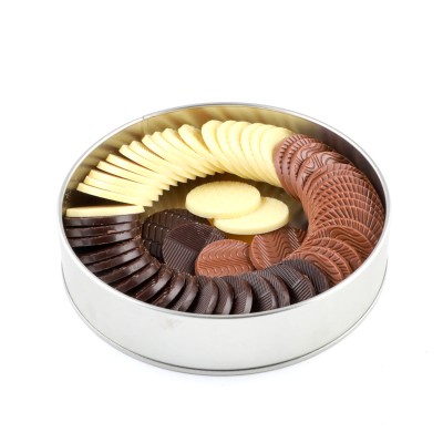 Öğretmenler Günü Hediyesi Yuvarlak Madlen Çikolata (Metal Yuvarlak Kutu) - 2