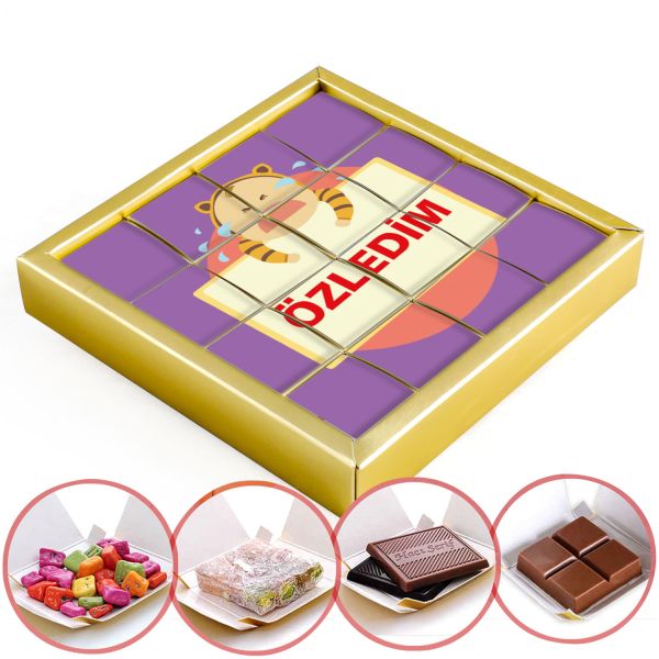 Özledim Seni 16'lı Puzzle 4 Farklı Lezzet (Gold Kutu) - 1