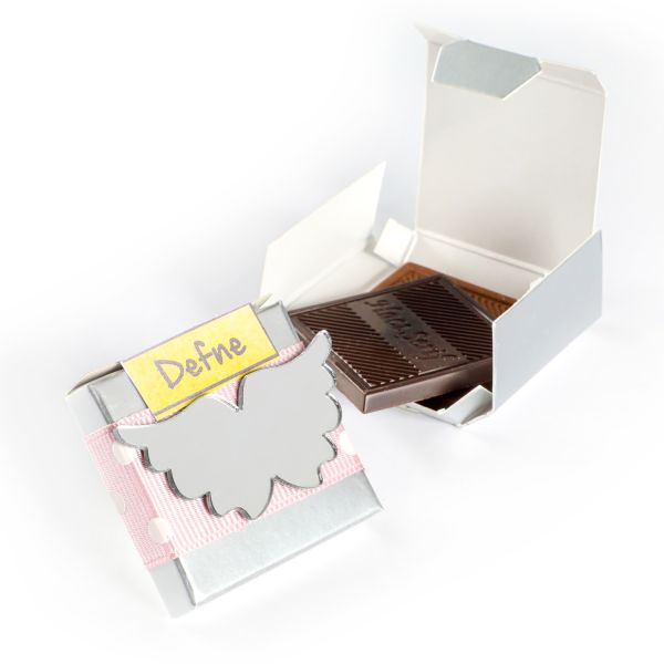Pleksi Dekorlu Bebek Çikolatası Sütlü-Bitter Madlen (Tekli Kutu) Magnet Model -3 - 1