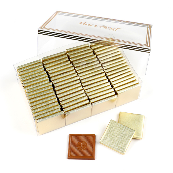 Sargılı Sütlü Gold Madlen Çikolata 500gr Asetat Kutu - 3