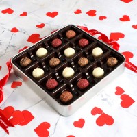 Sevgililer Günü Hediyesi Karışık Special Truffle Çikolata (Metal Kutu) - Kırmızı - 2