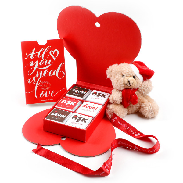 Sevgiliye Hediye 24 Madlen Çikolata Ayıcık - 1