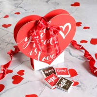 Sevgiliye Hediye 24 Madlen Çikolata Kalp Kutulu - Thumbnail