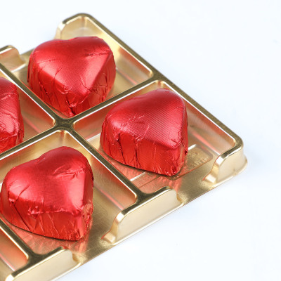 Sevgiliye Hediye Ayıcıklı Yaldızlı Kalp Çikolata - 4