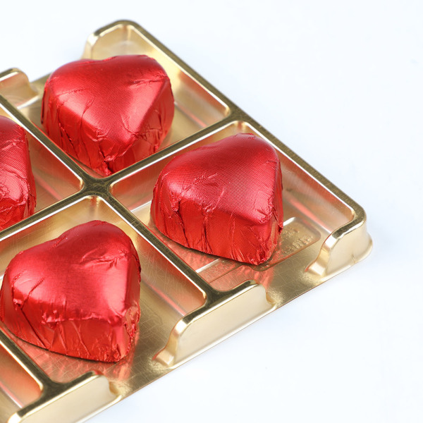 Sevgiliye Hediye Ayıcıklı Yaldızlı Kalp Çikolata - 4