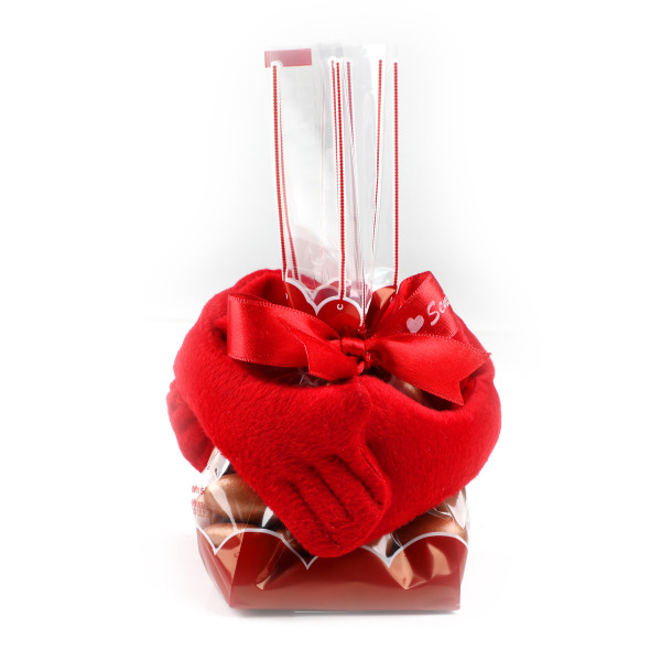 Sevgiliye Hediye Kalp Yastık Draje - 1