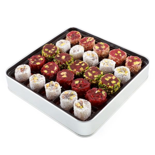 Sevgiliye İsimli Hediye Karışık Sultan Lokumu Metal Kutu 450g - 2