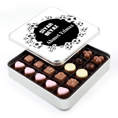 Siyah Beyaz Taraftar Special Çikolata (Metal Kutu) - Thumbnail