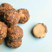 Special Tahinli Truffle Çikolata Bordo Kutu 25 Adet (Krem Kutu) - 4
