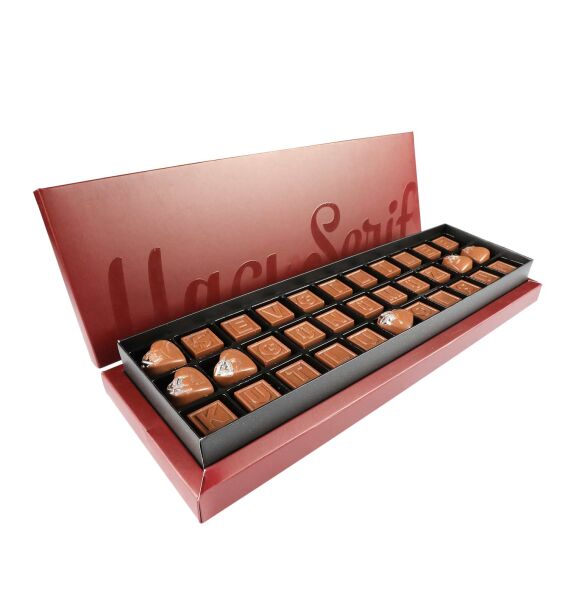 Sevgililer Günümüz Kutlu Olsun (33 Adet Harf Çikolata) Sevgililer Günü Hediyesi - 3