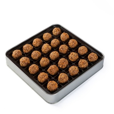 Tahinli Truffle Çikolata 25'li (Metal Kutu) - 2