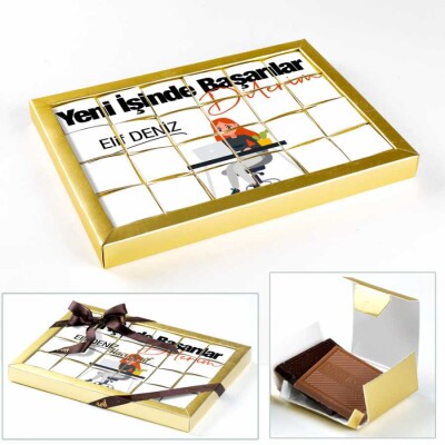 Yeni İşinde Başarılar 24'lü Puzzle Madlen Çikolata (Model:2) - Hacı Şerif