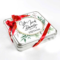 Yeni İş Hediyesi Tahinli Truffle Çikolata (Metal Kutu) - 3