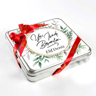 Yeni İş Hediyesi Tahinli Truffle Çikolata (Metal Kutu) - 3