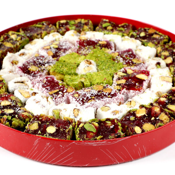 Yılbaşı Hediye Seti - Model 1 - Çift Katlı Kırmızı Tepside Lezzet Şöleni - 4