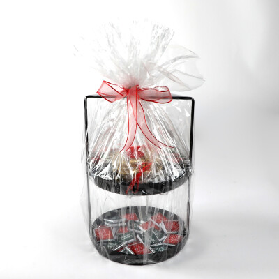 Yılbaşı Hediye Seti - Model 2 - Çift Katlı Siyah Tepside Lezzet Şöleni - 5