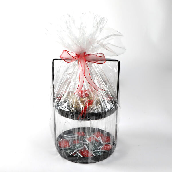 Yılbaşı Hediye Seti - Model 2 - Çift Katlı Siyah Tepside Lezzet Şöleni - 5