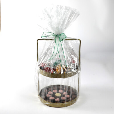 Yılbaşı Hediye Seti - Model 3 - Çift Katlı Gold Tepside Lezzet Şöleni - 5