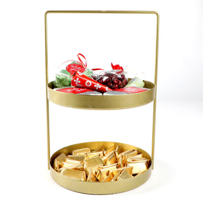 Yılbaşı Hediye Seti - Model 4 - Çift Katlı Gold Tepside Lezzet Şöleni - 6