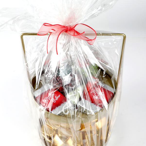 Yılbaşı Hediye Seti - Model 4 - Çift Katlı Gold Tepside Lezzet Şöleni - 8