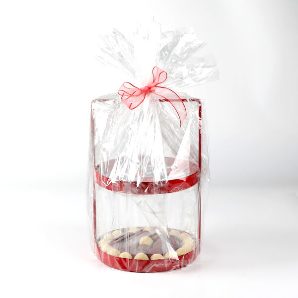 Yılbaşı Hediye Seti - Model 5 - Çift Katlı Kırmızı Tepside Lezzet Şöleni - 5