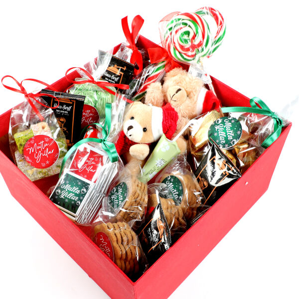 Yılbaşı Hediye Seti - Model 6 - Kırmızı Büyük Kutuda Lezzet Şöleni - 5