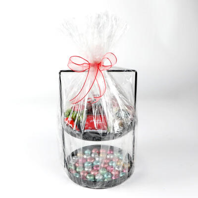 Yılbaşı Hediye Seti - Model 10 - Çift Katlı Siyah Tepside Lezzet Şöleni - 6