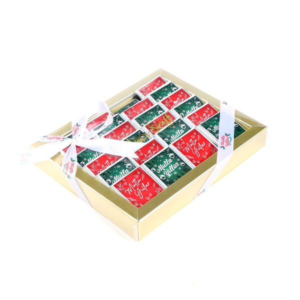 Yılbaşı Hediyesi 24 Adet Madlen Çikolata (Kırmızı-Yeşil) - 2