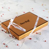 Fotoğraflı Yılbaşı Hediyesi 48 Adet Madlen Çikolata Gold Kutu - 2