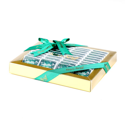 Yılbaşı Hediyesi (40 Adet Madlen Çikolata) (Asetat Kutu) Yeşil - 4