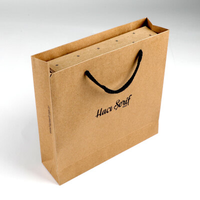 Yılbaşı Hediyesi Çikolatin 450g Kraft Kutu Çanta - 4