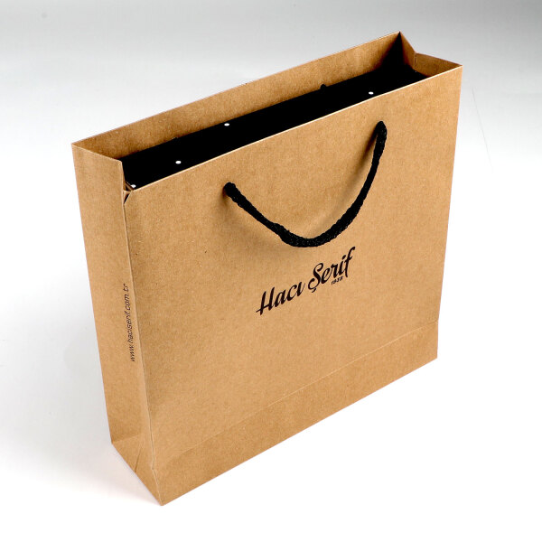 Yılbaşı Hediyesi Çikolatin 450g Siyah Kutu Kraft Çanta - 4