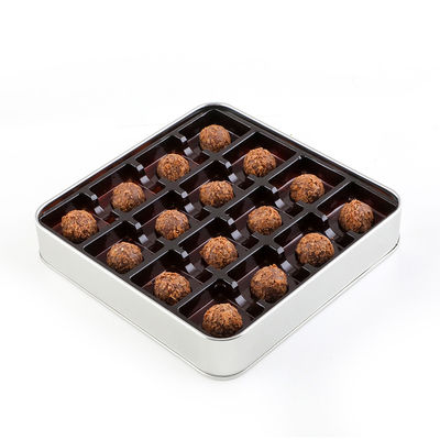 Yılbaşı Hediyesi Firmalara Özel Promosyon Kurumsal Logolu Tahinli Truffle Çikolata (Metal Kutu) - 2