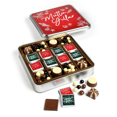 Yılbaşı Hediyesi (Madlen - Special Çikolata - Kahve Draje Metal Kutu) - 1