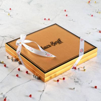 Yılbaşı Hediyesi Special Çikolata 285g (Gold Kutu) Kırmızı - 2
