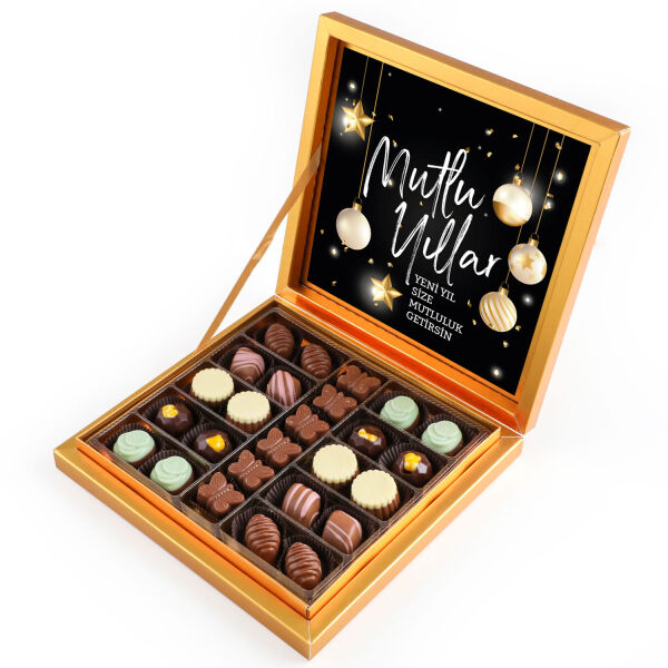 Yılbaşı Hediyesi Special Çikolata 285g (Gold Kutu) Siyah - 1