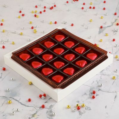 Fotoğraflı Yılbaşı Hediyesi Yaldızlı Kalp Çikolata - 2