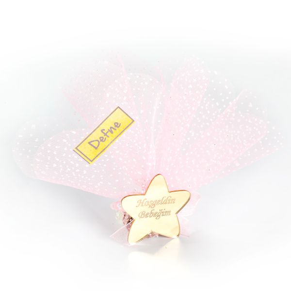 Yıldız Pileksi Dekorlu Kız Bebek Lavanta Kesesi (Mıknatıslı) - 1